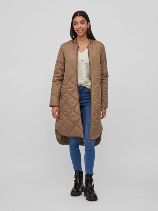 Vila Manon Quilted Jacket Walnut
