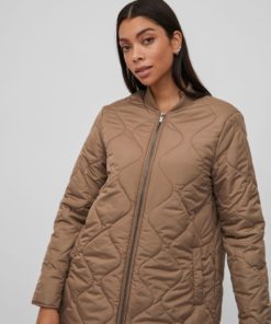 Vila Manon Quilted Jacket Walnut