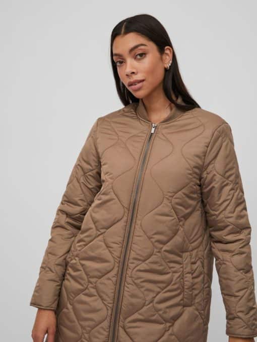Vila Manon Quilted Jacket Walnut