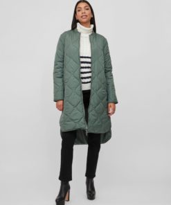 Vila Manon Quilted Jacket Duck Green