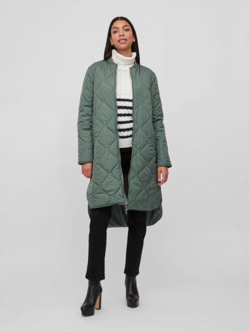 Vila Manon Quilted Jacket Duck Green