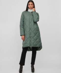 Vila Manon Quilted Jacket Duck Green