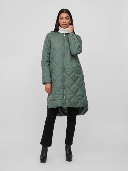 Vila Manon Quilted Jacket Duck Green