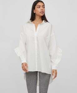 Vila Gitzy Frill Shirt Cloud Dancer