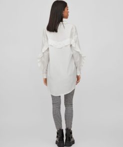 Vila Gitzy Frill Shirt Cloud Dancer