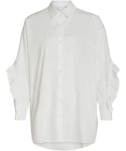 Vila Gitzy Frill Shirt Cloud Dancer