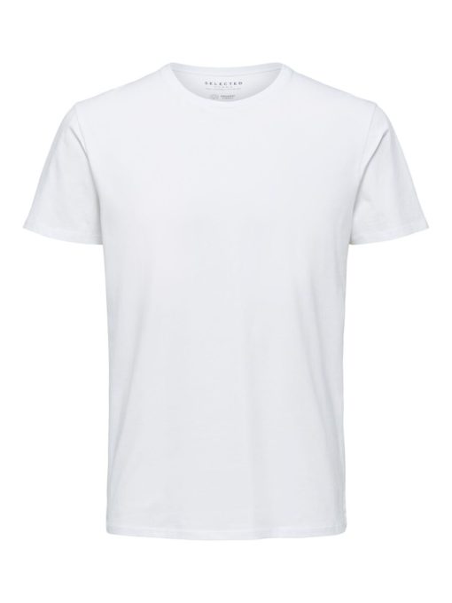 Selected Homme New Pima O-Neck Bright White