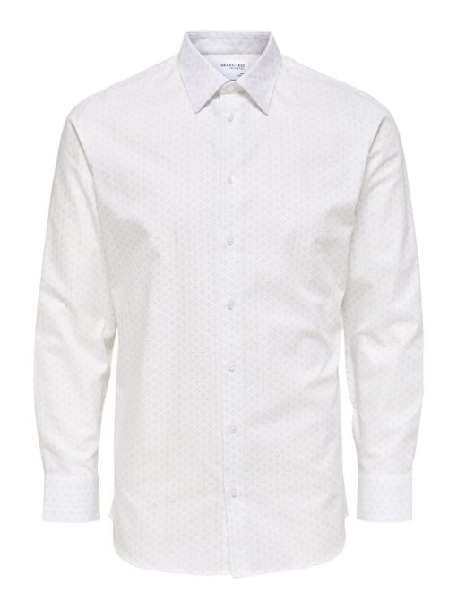Selected Homme Ethan Aop Shirt Cloud Dancer
