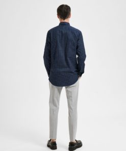 Selected Homme Ethan Aop Shirt Sky Captain