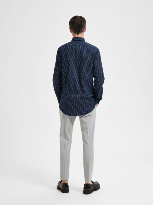 Selected Homme Ethan Aop Shirt Sky Captain