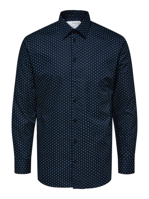 Selected Homme Ethan Aop Shirt Sky Captain
