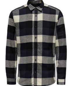 Only & Sons Gudmund Check Shirt Blue