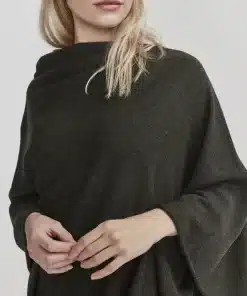 Holebrook Sofie Poncho Bottle Green