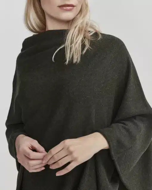 Holebrook Sofie Poncho Bottle Green