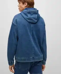 Hugo Denim Hoodie Blue