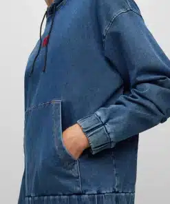 Hugo Denim Hoodie Blue
