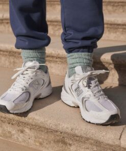 New Balance 530 White With Silver Metallic