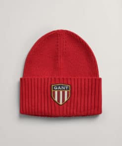Gant Banner Shield Beanie Equestrian Red
