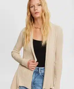 Esprit Rib Cardigan Sand