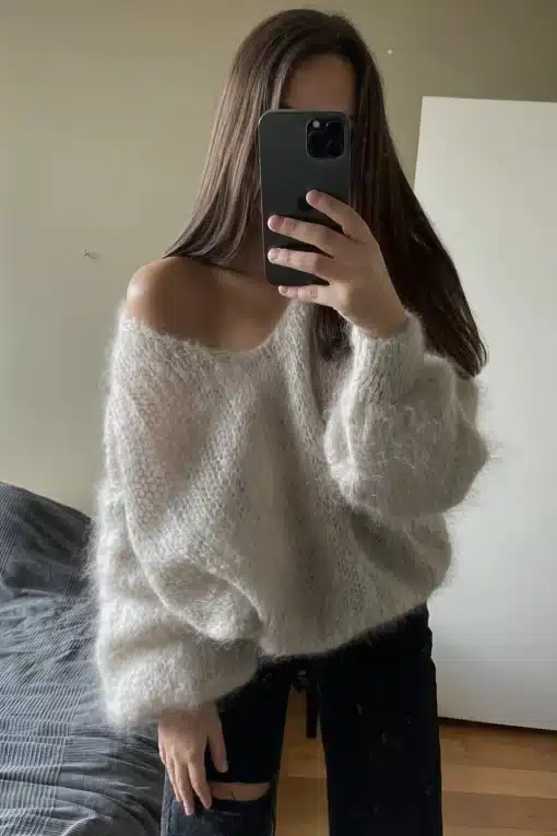 Americandreams Milana Mohair Knit Beige