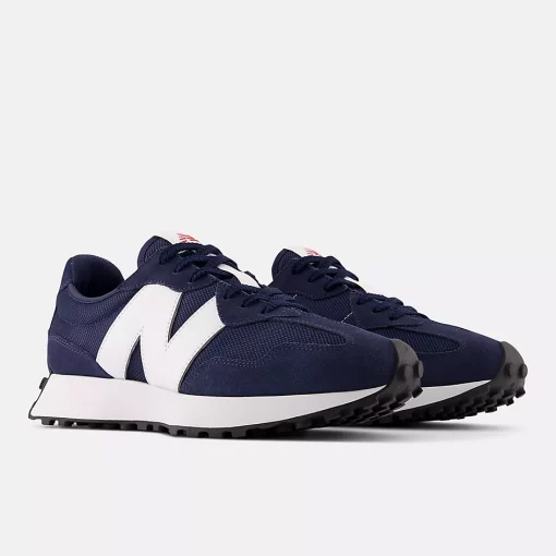 New Balance 327 Natural indigo with white