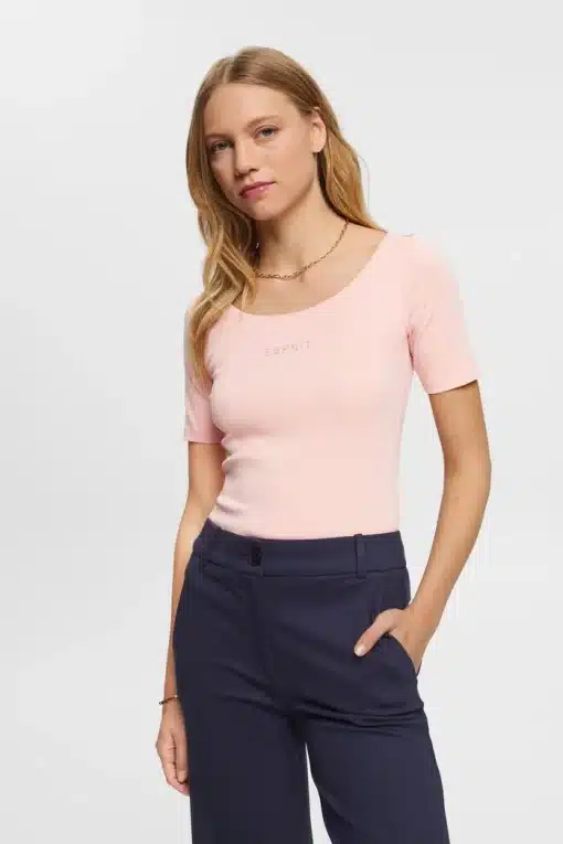 Esprit Logo T-shirt Pink
