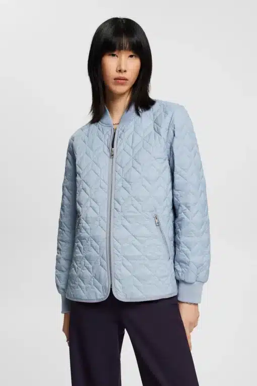 Esprit Quilted Jacket Light Blue Lavender