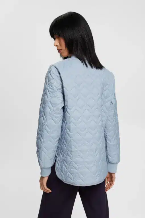 Esprit Quilted Jacket Light Blue Lavender