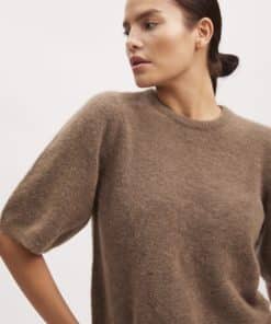 Gestuz Alphagz Knit Tee Walnut Melange