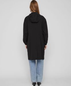 Vila Siliana Long Parka Jacket Black