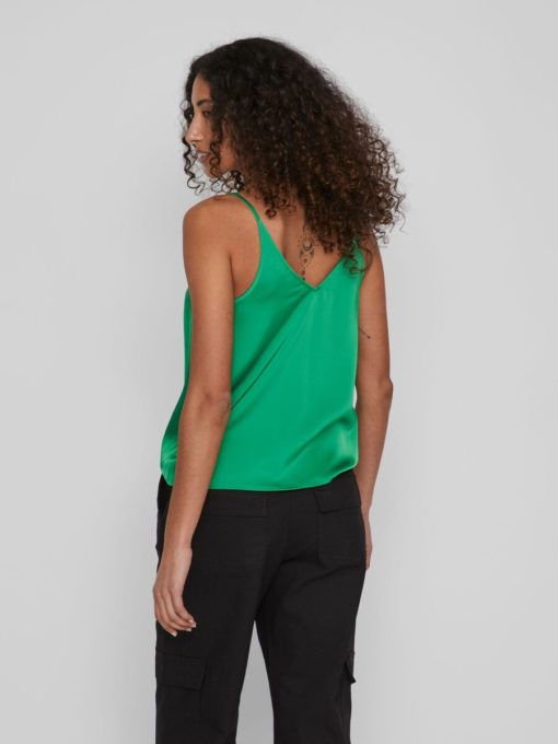 Vila Ravenna Strap Top Green Bee