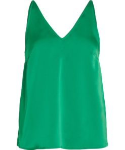 Vila Ravenna Strap Top Green Bee