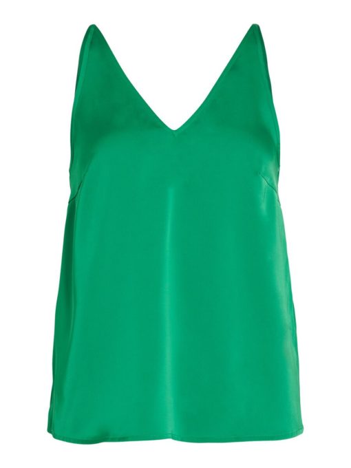 Vila Ravenna Strap Top Green Bee