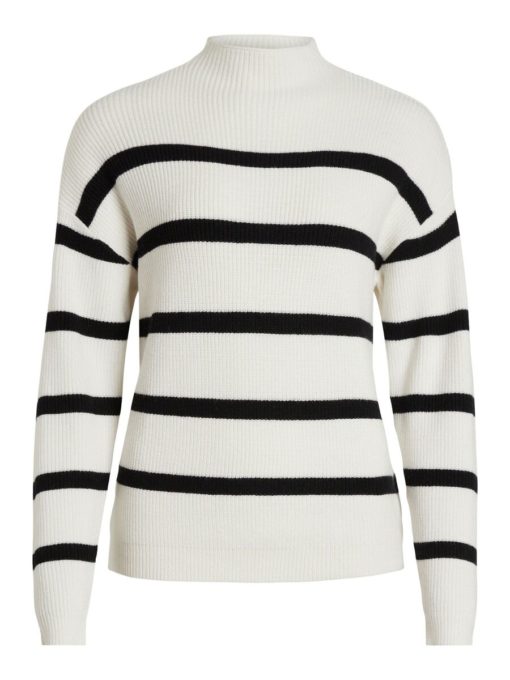 Vila Ril Mockneck Rib Top Alyssum White