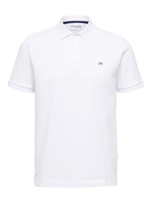 Selected Homme Dante SS Polo Bright White