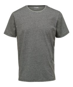 Selected Homme Aspen Mini Stripe O-Neck Tee Black