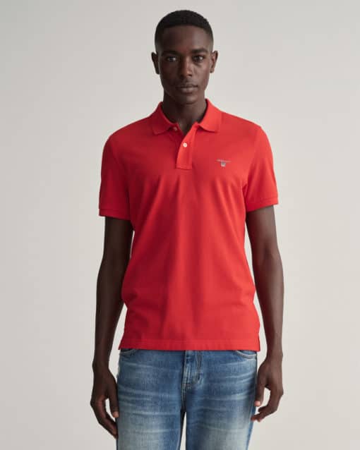 Gant Original Pique Rugger Bright Red