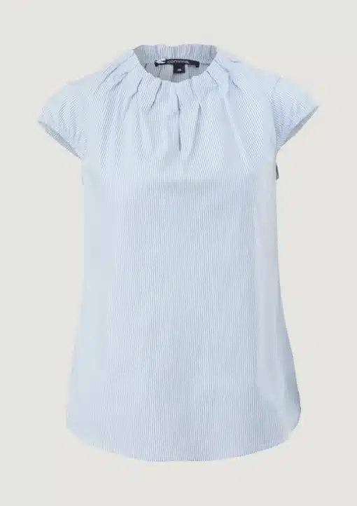 Comma, Blouse Stripe Top Sky Blue