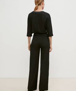 Comma, Wide Leg Trousers Black