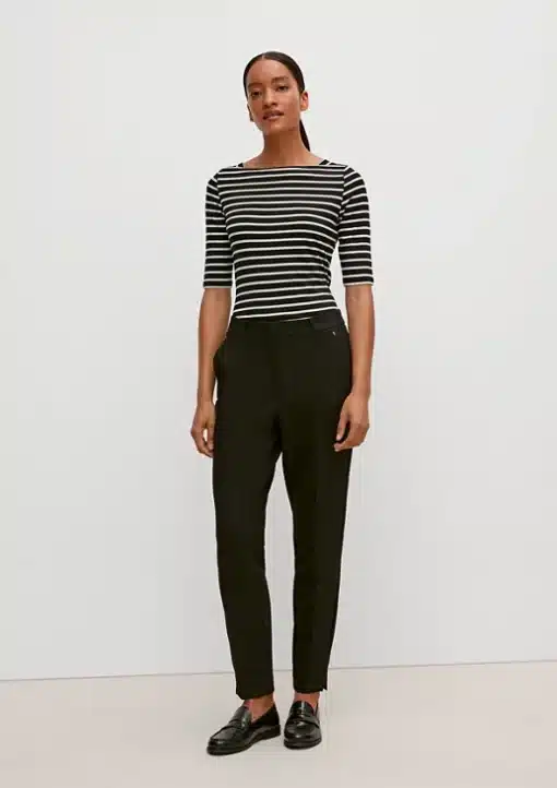Comma, Striped T-shirt Black