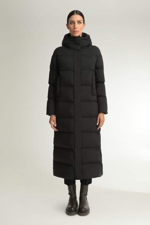 Hetrego Helena Black Zipped Coat Black