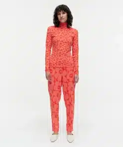 Marimekko Pilke Unikko Jersey Turtleneck Top