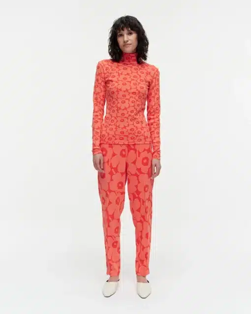 Marimekko Pilke Unikko Jersey Turtleneck Top