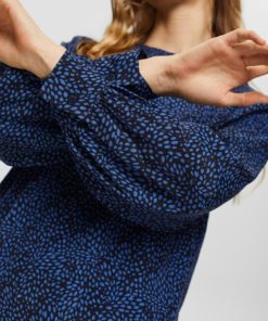 Esprit Print Blouse Navy