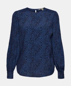 Esprit Print Blouse Navy