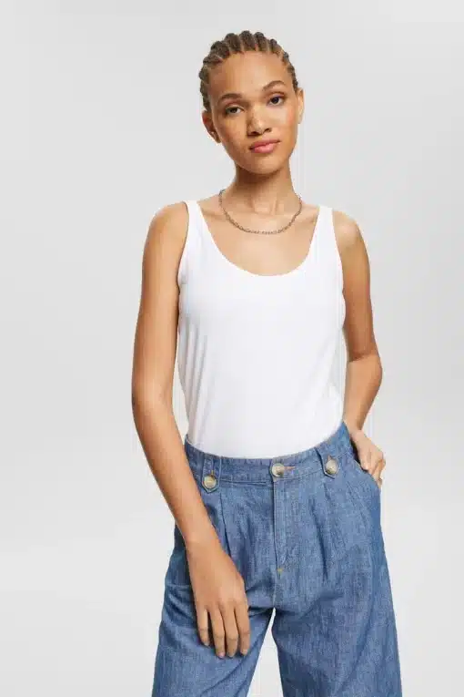 Esprit Organic Cotton Top white