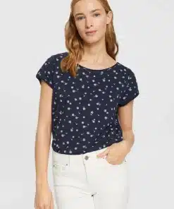 Esprit Print T-shirt Navy
