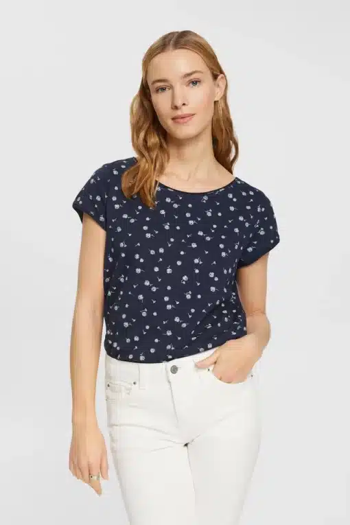 Esprit Print T-shirt Navy