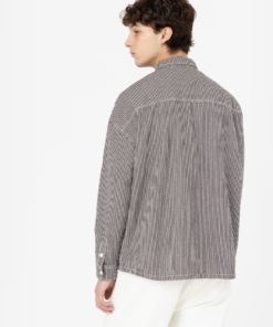 Dickies Hickory Long Sleeve Shirt Dark Brown Hickory