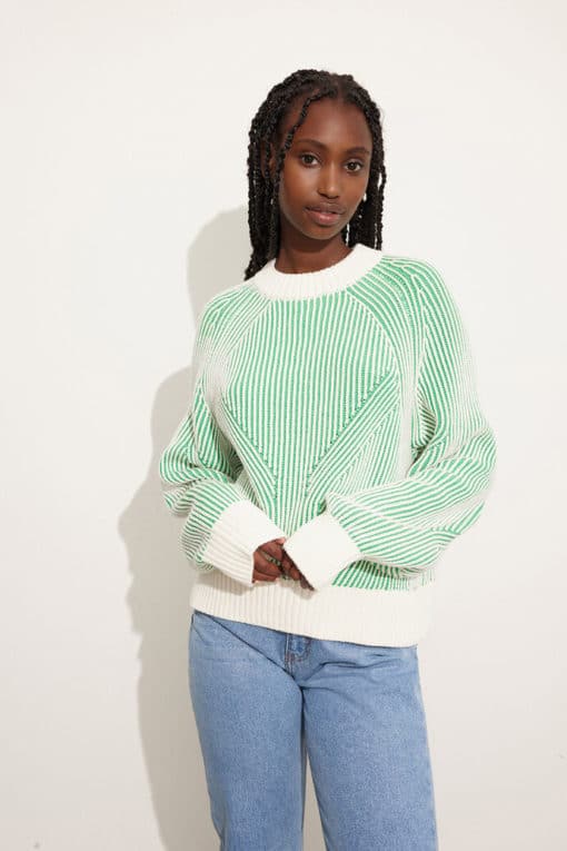 Envii Encaroline Knit Gardenia-kelly Green